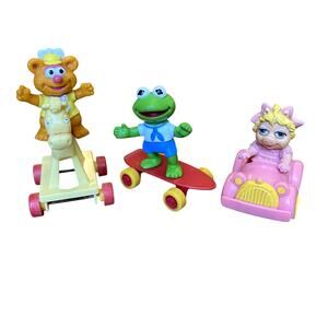 Vintage 1986 McDonald's Happy Meal Toys Muppet Babies Miss Piggy Kermit 1